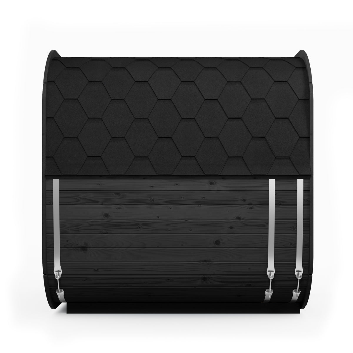 SaunaLife CL7GB Black Outdoor Sauna Kit – Up to 6 People – DIY Paint Included