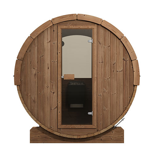 MODEL E7W SaunaLife outdoor barrel sauna