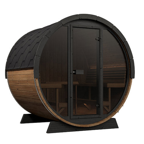 MODEL EE8G SaunaLife outdoor barrel sauna