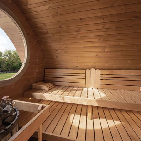 SaunaLife G11 Garden Series Outdoor Sauna Suite — Up to 8 People