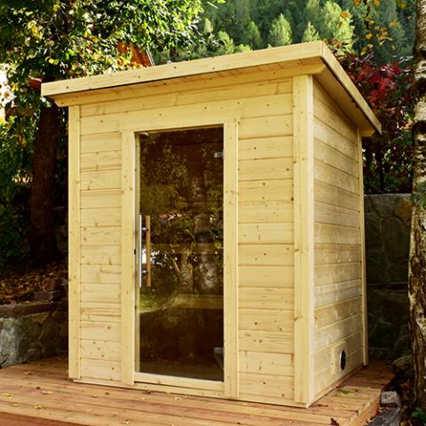 SaunaLife G2 Garden Series Outdoor Sauna Kit — Up to 4 People