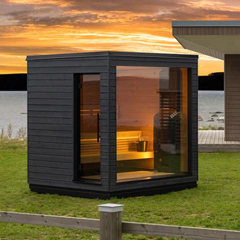 SaunaLife G6 Garden Series Pre-Assembled Outdoor Sauna — Up to 5 People