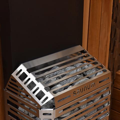 Saunum Air 7 Closed Basket Wi-Fi Sauna Heater Package