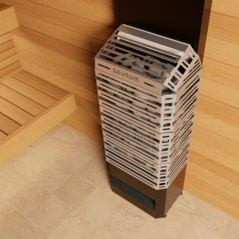Saunum Air 7 Closed Basket Wi-Fi Sauna Heater Package