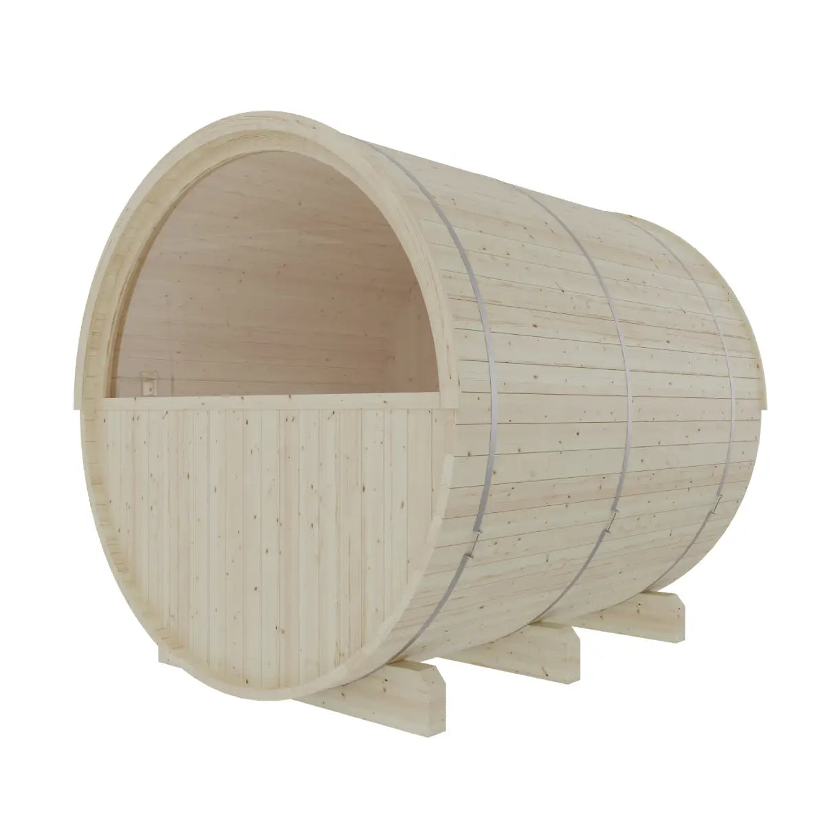Turku Finnish Barrel Sauna with Terrace and WiFi Heater - Finnish Sauna Builders