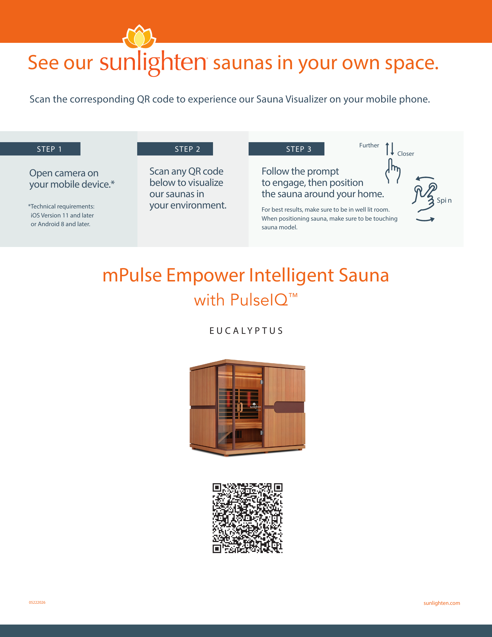 Sunlighten mPulse Empower 5-Person Intelligent Infrared Sauna