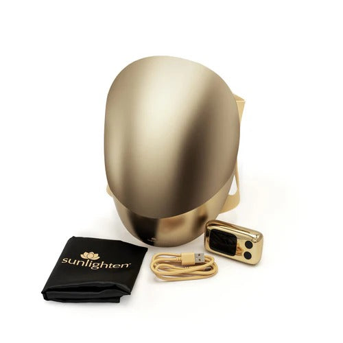 Sunlighten RED Light Therapy Mask Gold – Red Light Face Mask for Skincare & Recovery